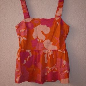 Vibrant Floral Women's Blouse NWOT